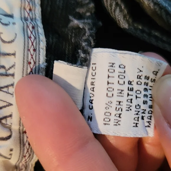 Vintage Z. Cavaricci high waist fringe shorts sz 29 - Picture 11 of 11